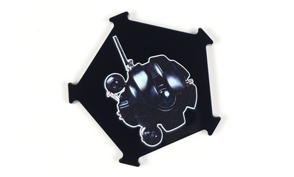 V2 Acrylic Colour Printed Gaming Focus Tokens for Star Wars X-Wing. DRK-1 Probe Droid Remote Tokens (2)