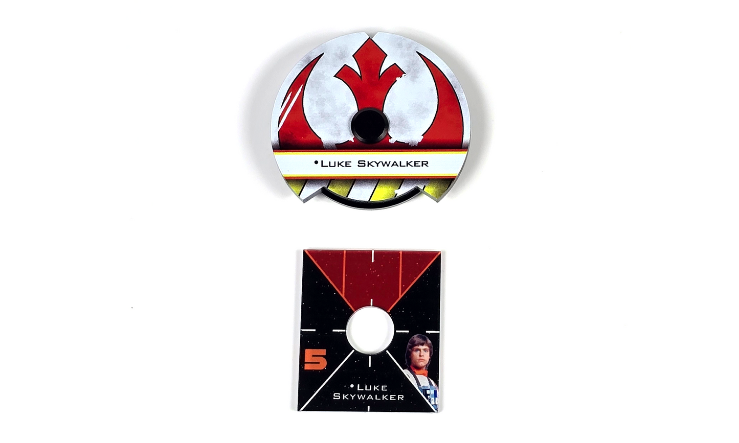 Full Dial and Base plates. Luke Skywalker Dial and Ship Base Plate.