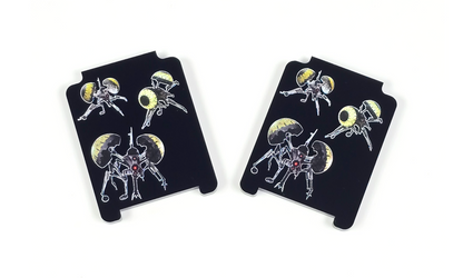 V2 Acrylic Colour Printed Gaming Focus Tokens for Star Wars X-Wing. Buzz Droid Remote Tokens (3)