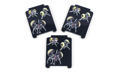 V2 Acrylic Colour Printed Gaming Focus Tokens for Star Wars X-Wing. Buzz Droid Remote Tokens (3)