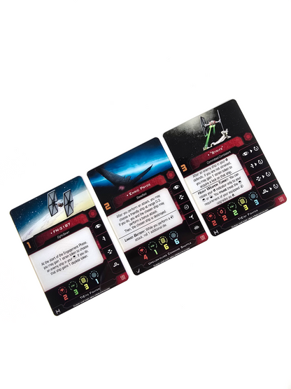 X2PO First Order Dials, Base Plates and Cards.