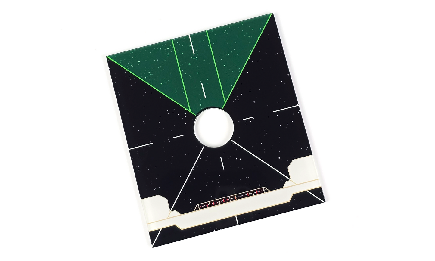 Generic Large Ship Base plates. Blank Ship, Pilot and Ship Initiative. Green and Red