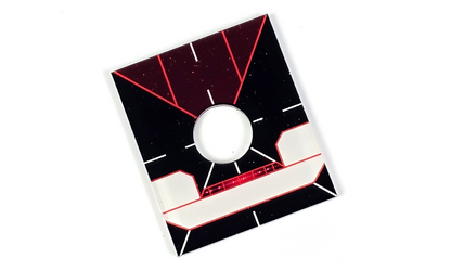 Generic Small Ship Base plates. Blank Ship, Pilot and Ship Initiative. Green or Red