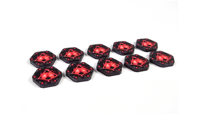 V2 Acrylic Colour Printed Gaming. Holocron/Acient Knowledge Tokens for Star Wars X-Wing. New Range