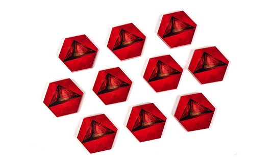 V2 Acrylic Colour Printed Gaming Delayed Holocron Objective Tokens for Star Wars X-Wing