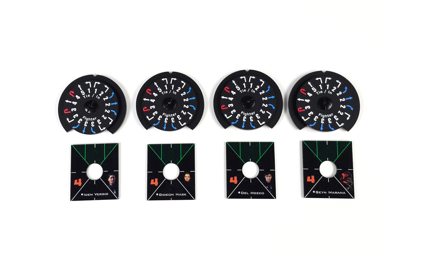 Full Dial and Base plates. Inferno Squadron Pilots