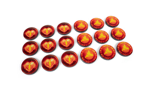 Shatterpoint Compatible. Injured/Wounded Token Set