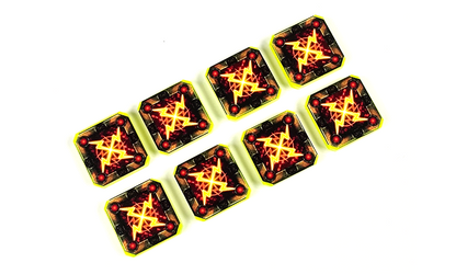 V2 Acrylic Colour Printed Gaming ION Tokens for Star Wars X-Wing. New Range