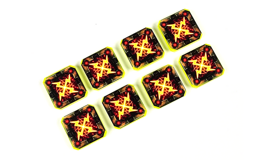 V2 Acrylic Colour Printed Gaming ION Tokens for Star Wars X-Wing. New Range