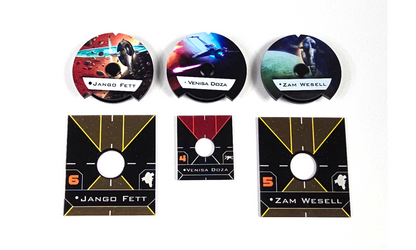 Full Dial and Base plates. Jango Fett/Venisa Doza/Zam Wesell
