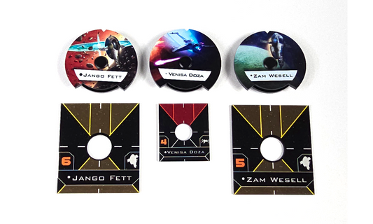 Full Dial and Base plates. Jango Fett/Venisa Doza/Zam Wesell
