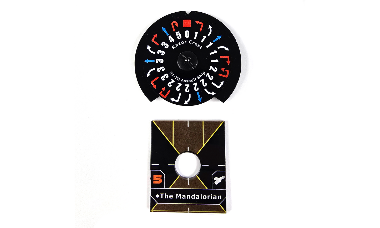 Full Dial and Base plates. Mando - Razor Crest ST-70 Assault