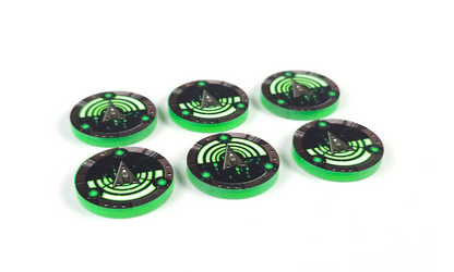 V2 Acrylic Colour Printed Gaming ReInforce Tokens for Star Wars X-Wing. New Range.