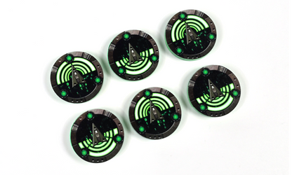 V2 Acrylic Colour Printed Gaming ReInforce Tokens for Star Wars X-Wing. New Range.