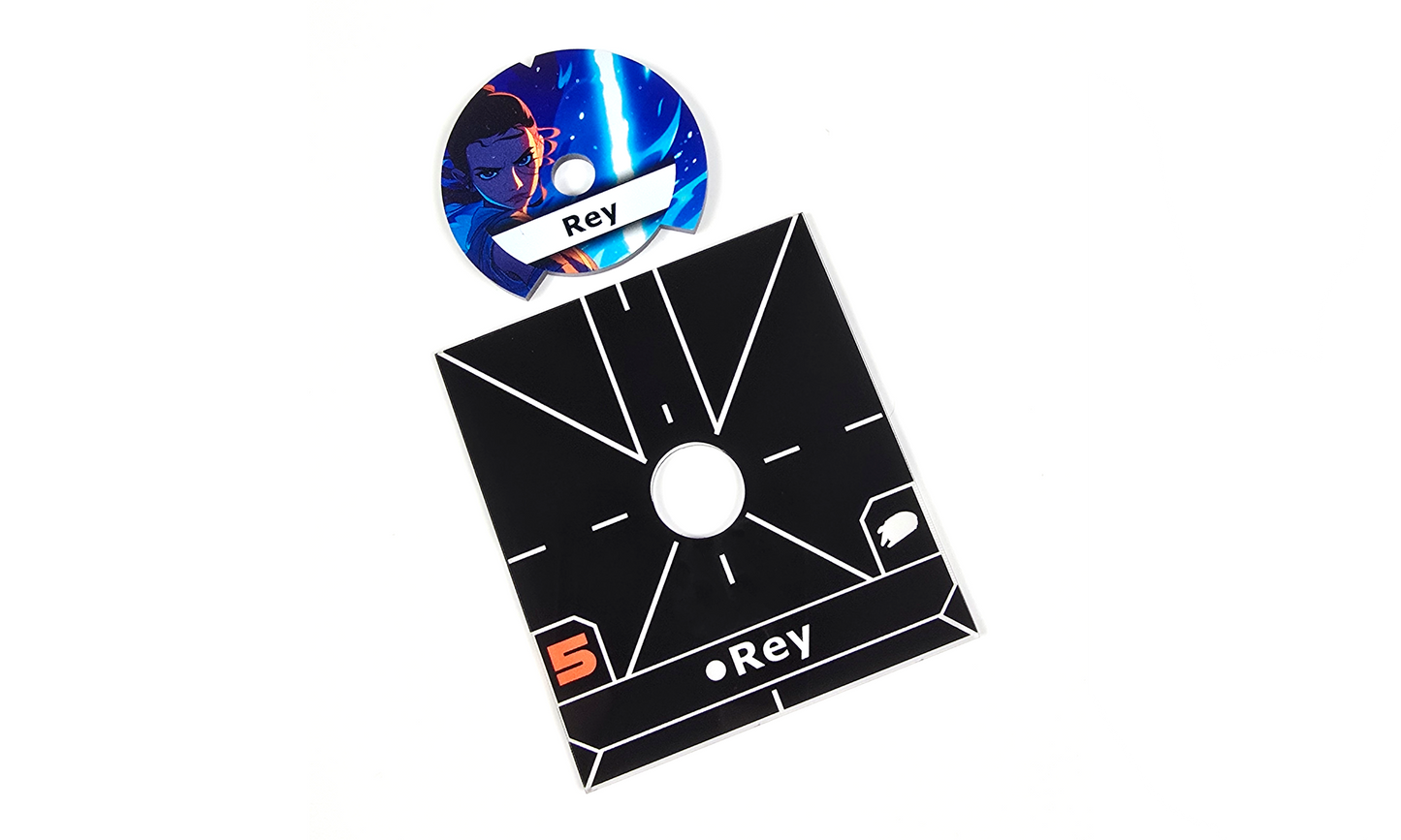 Star Wars X-Wing Compatible Dials and Ship Base Plates.