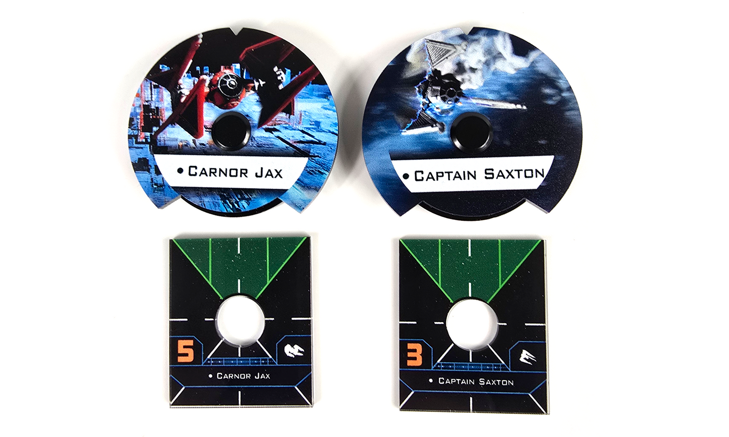 X2PO Imperial Dials, Base Plates and Cards.