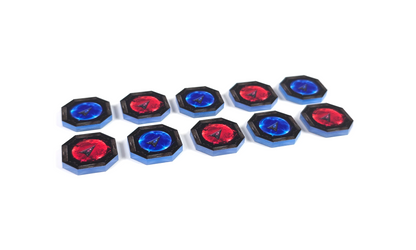 V2 Acrylic Colour Printed Shield Tokens (Double Sided) for Star Wars X-Wing. New Range