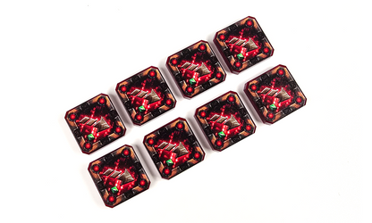 V2 Acrylic Colour Printed Gaming Strain Tokens for Star Wars X-Wing. New Range