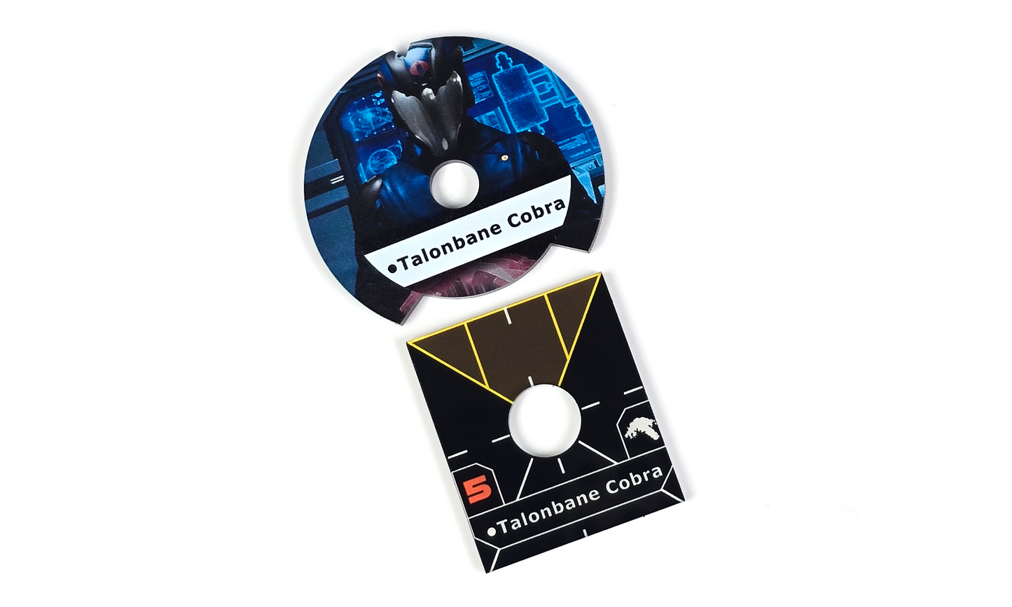 Star Wars X-Wing Compatible Dials and Ship Base Plates.