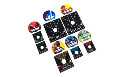 Star Wars X-Wing Compatible Dials and Ship Base Plates.