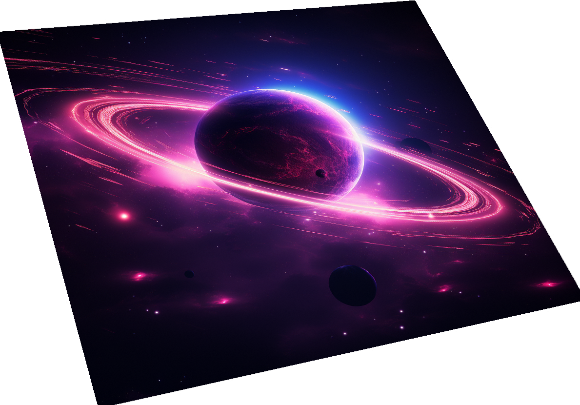 3ft x 3ft Gaming Mat - Planet Design 4