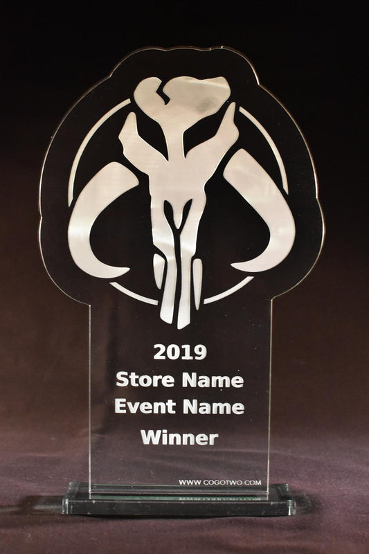 Mandalorian Logo X-Wing Trophy