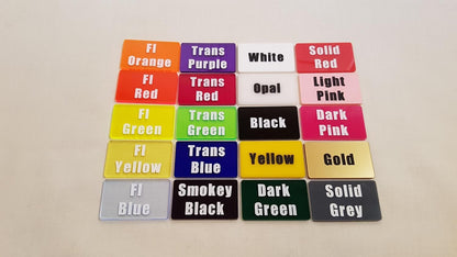 V2 Acrylic Colour Printed Gaming Templates (Mixed Factions) for Star Wars X-Wing
