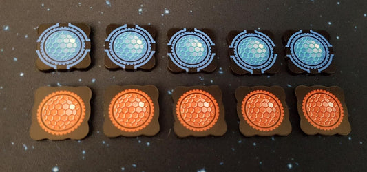 V2 Acrylic Colour Printed Shield Tokens (Double Sided) for Star Wars X-Wing