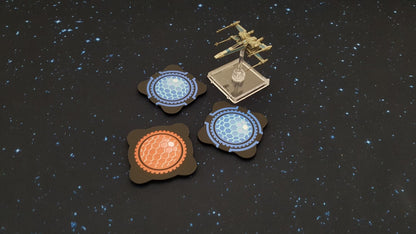 V2 Acrylic Colour Printed Gaming Over Sized Tokens for Star Wars X-Wing