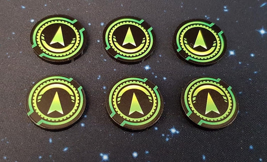 V2 Acrylic Colour Printed Gaming ReInforce Tokens for Star Wars X-Wing