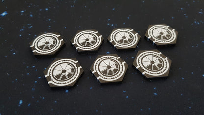 V2 Acrylic Colour Printed Gaming Delayed Fuses Tokens for Star Wars X-Wing