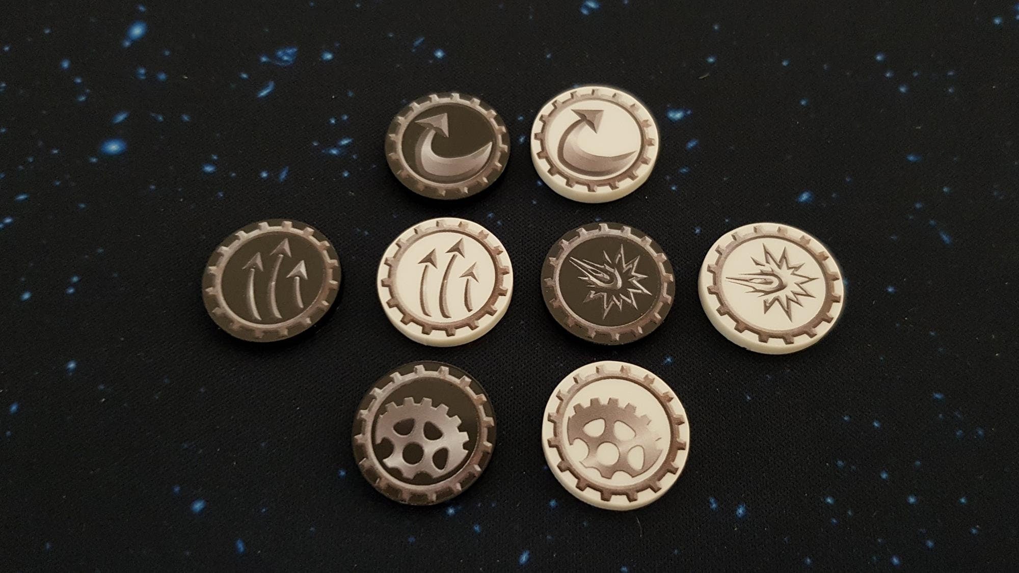 V2 Acrylic Colour Printed Gaming Tokens Command for Star Wars