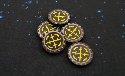 V2 Acrylic Colour Printed Gaming Tokens (Objective) for Star Wars Armada