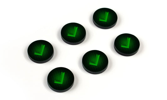 Activated Green Token Set for Marvel Crisis Protocol